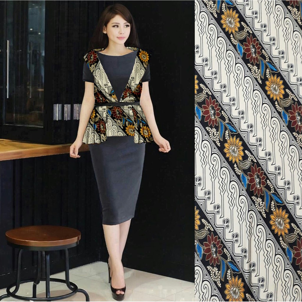 FWG - DRESS BATIK ELEGANT / DRESS KOREA / DRESS WANITA TERBARU / DRESS