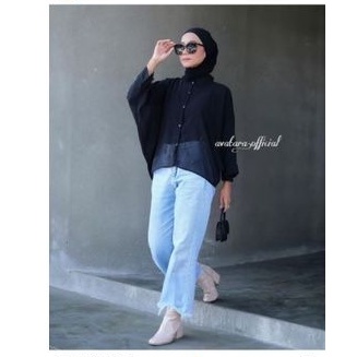 BLOUSE CERUTY BATWING / BLOUS WANITA BERKANCING AKTIF BATWING