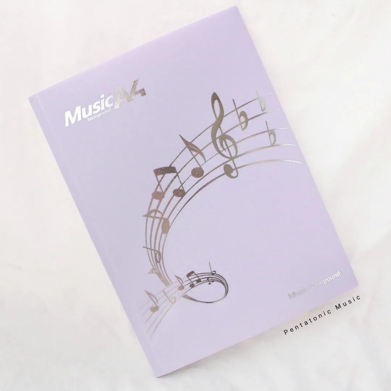 

Notes Folding Document Purple Tempat Kertas File Partitur Musik Folder