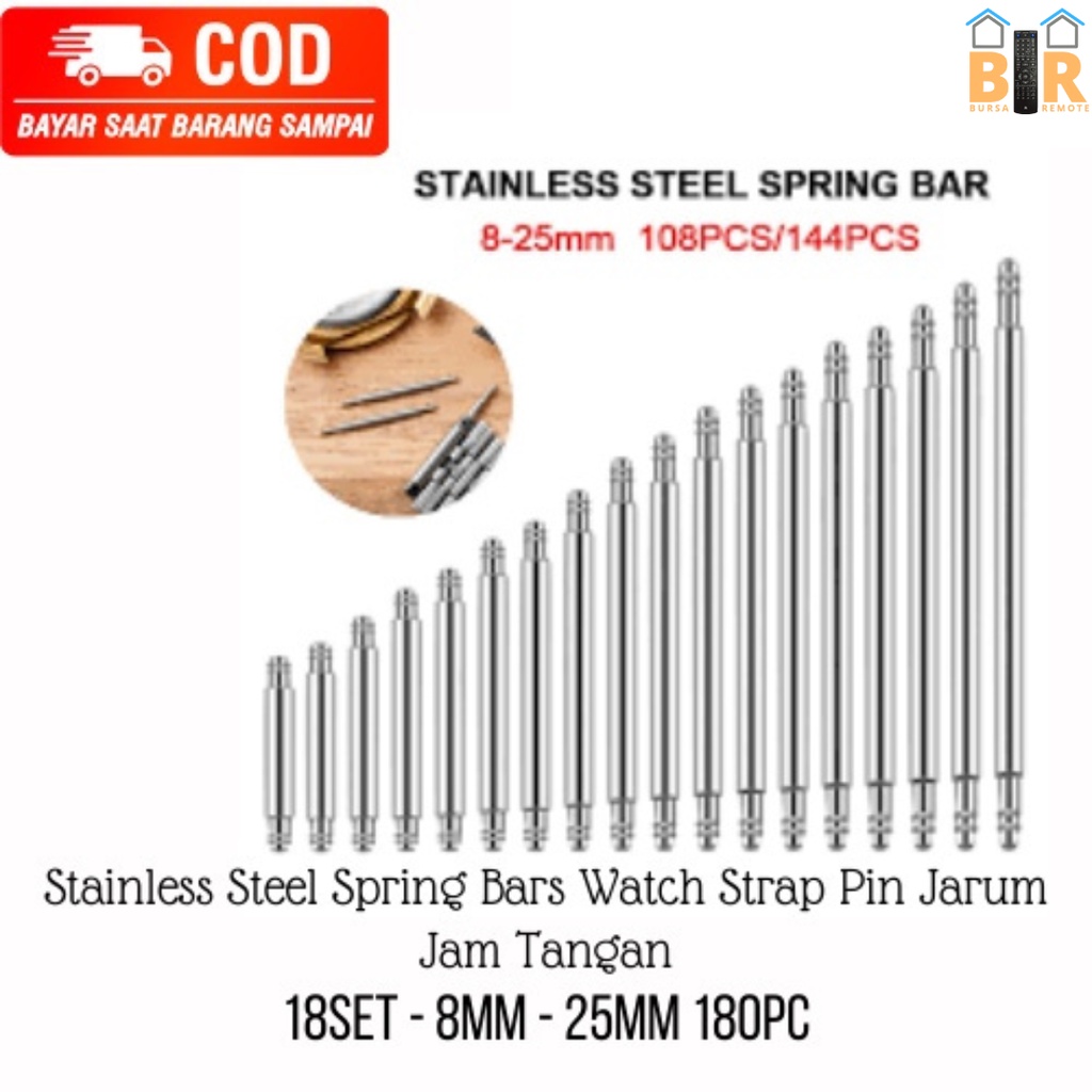 WATCH STRAP | Pin Rantai Besi Jarum Pengait Strap JAM TANGAN Pengganti 8 - 25mm