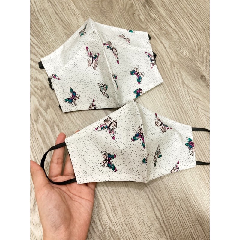 masker kupu putih 4ply ( 4 lapis)