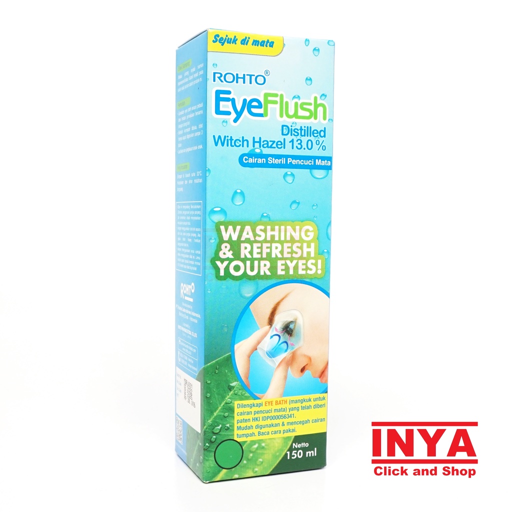 ROHTO EYEFLUSH 150ml - Boor Water - Cairan Pencuci Mata