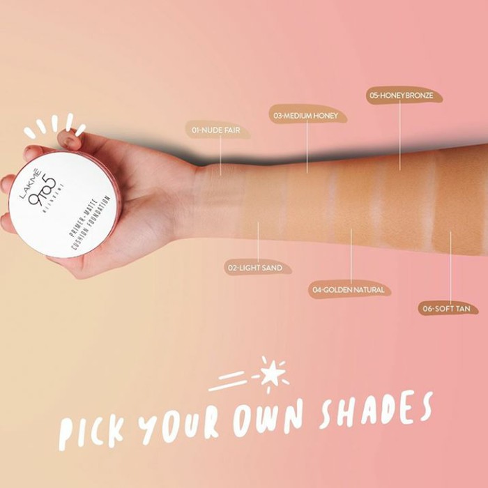 LAKME 9TO5 PRIMER MATTE CUSHION FOUNDATION