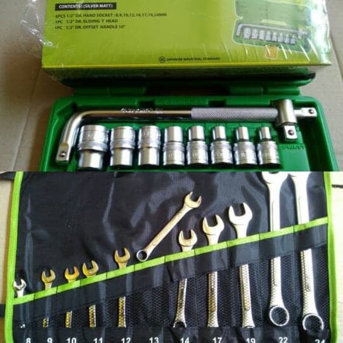 Paket Tekiro Kunci Sok Set Tekiro 8-24mm Ring Pas Set Tekiro 8-24mm