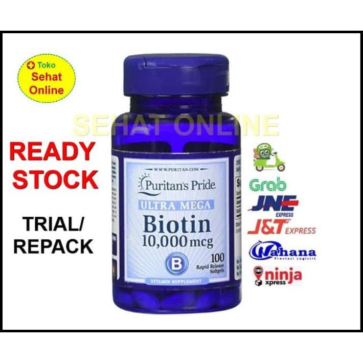 DASYAT PURITAN BIOTIN 10000 MCG - 100 SOFTGELS PURITAN'S PRIDE USA