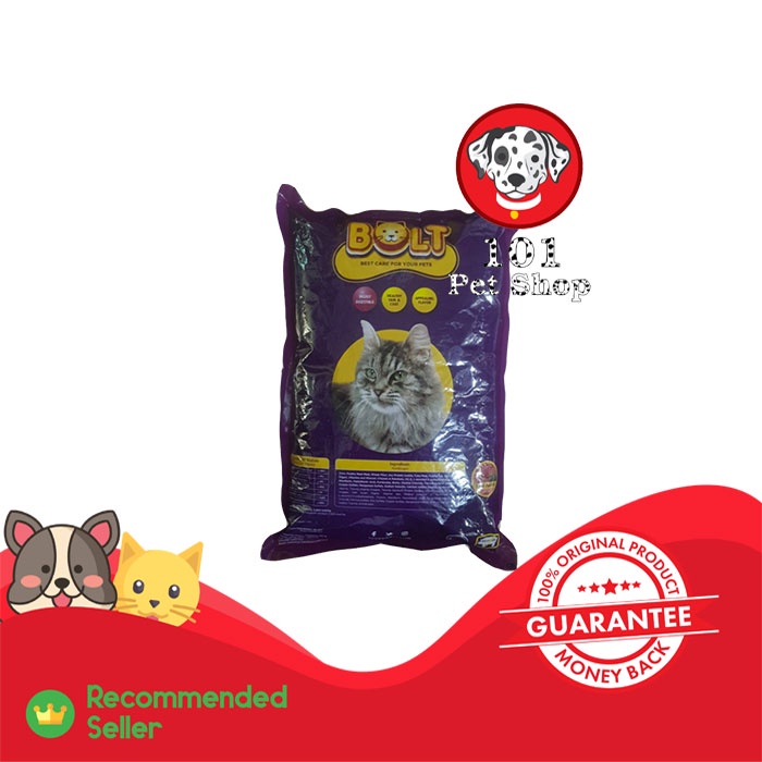 MAKANAN KUCING BOLT TUNA SALMON &amp; KITTEN SALMON 1KG