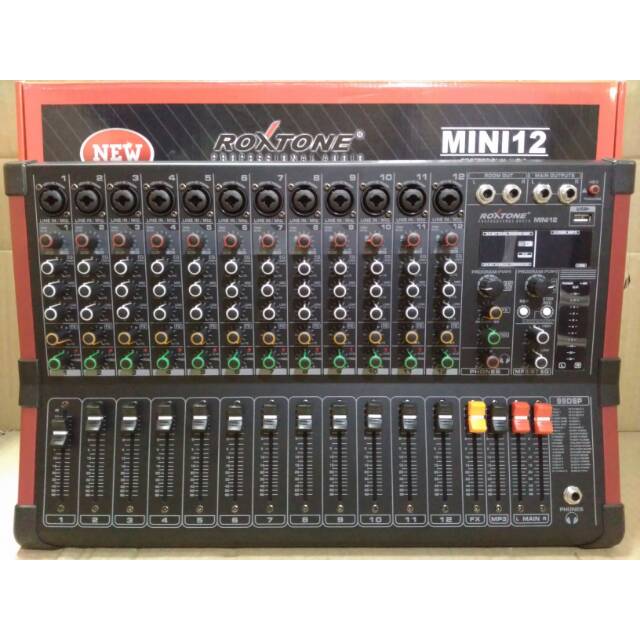 MIXER AUDIO ROXTONE MINI12 99 DSP PROFESIONAL