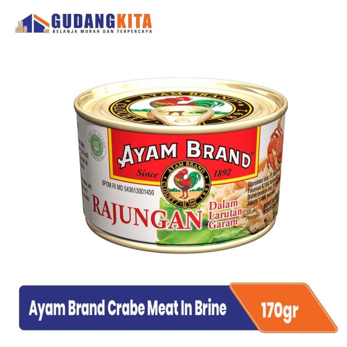 

f0fbfe00 Kepiting Air Garam Ayam Brand Crab Meat In Brine 170G Ds1Gk