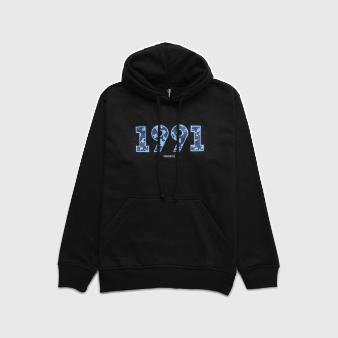Roughneck H446 Black 1991 Sea Camou Hoodie - s, black