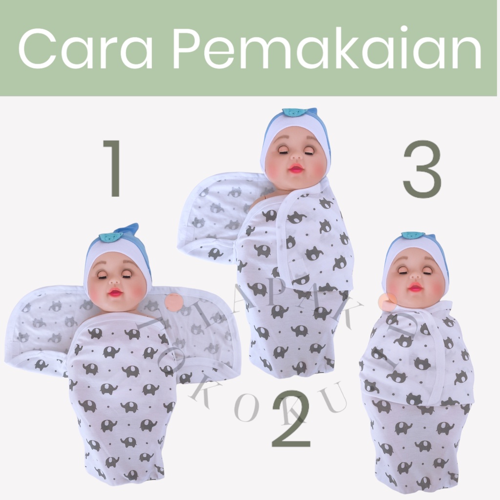 Bedong Bayi Lipat Bedong Bayi Instant Katun Selimut Bayi Newborn Bedong Bayi Bedong Anak