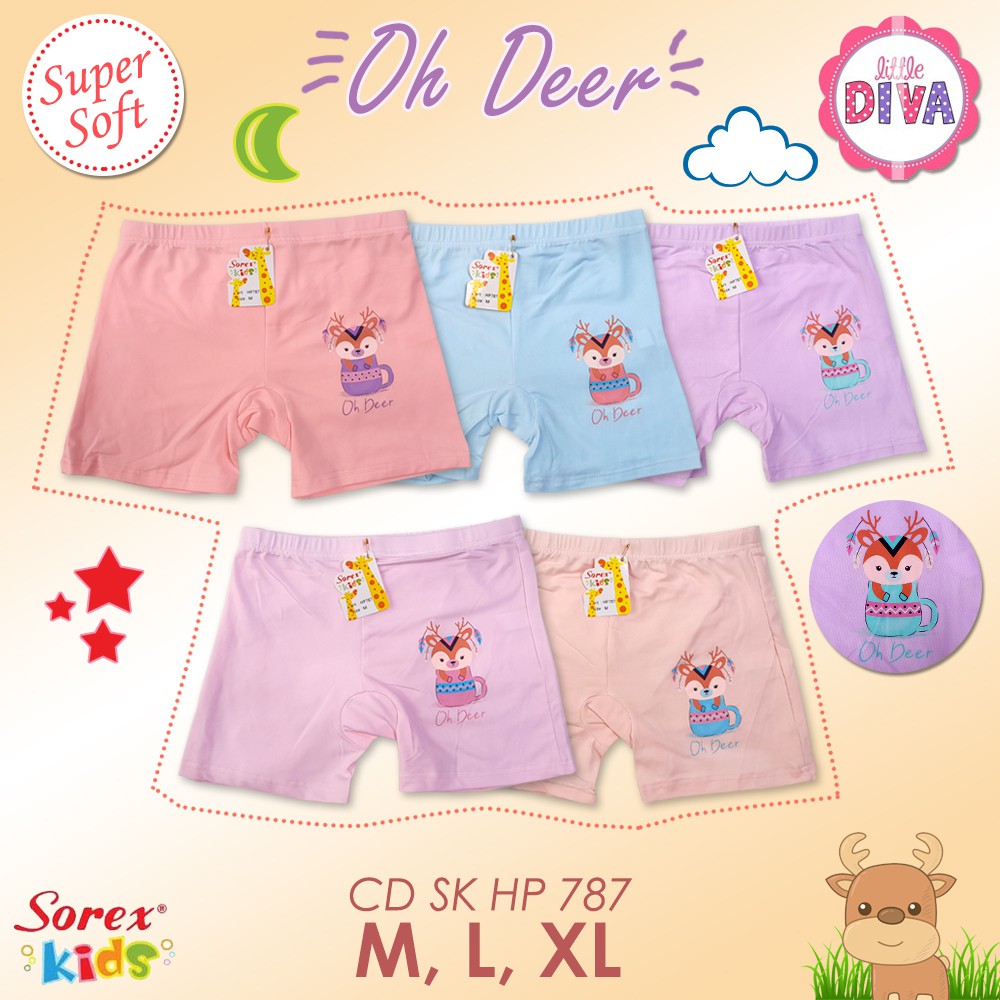 BOXER CD CEWEX SOREX HP 787 - 1  Celana Dalam Cewek  bokser girl pendek short dalaman cewe