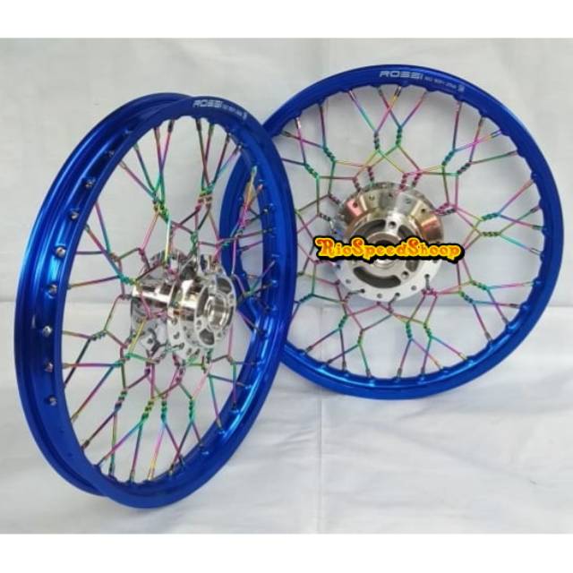 Velg Satria FU Stell Kepang Velg Biru JariJari Pelangi