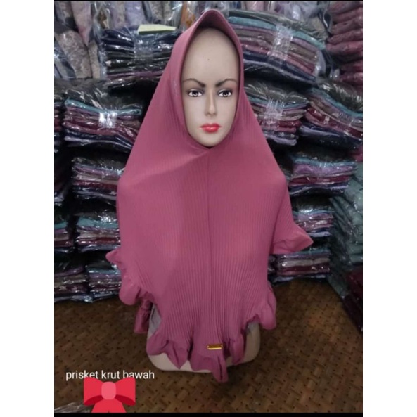 Hijab plisket kerut al faezya