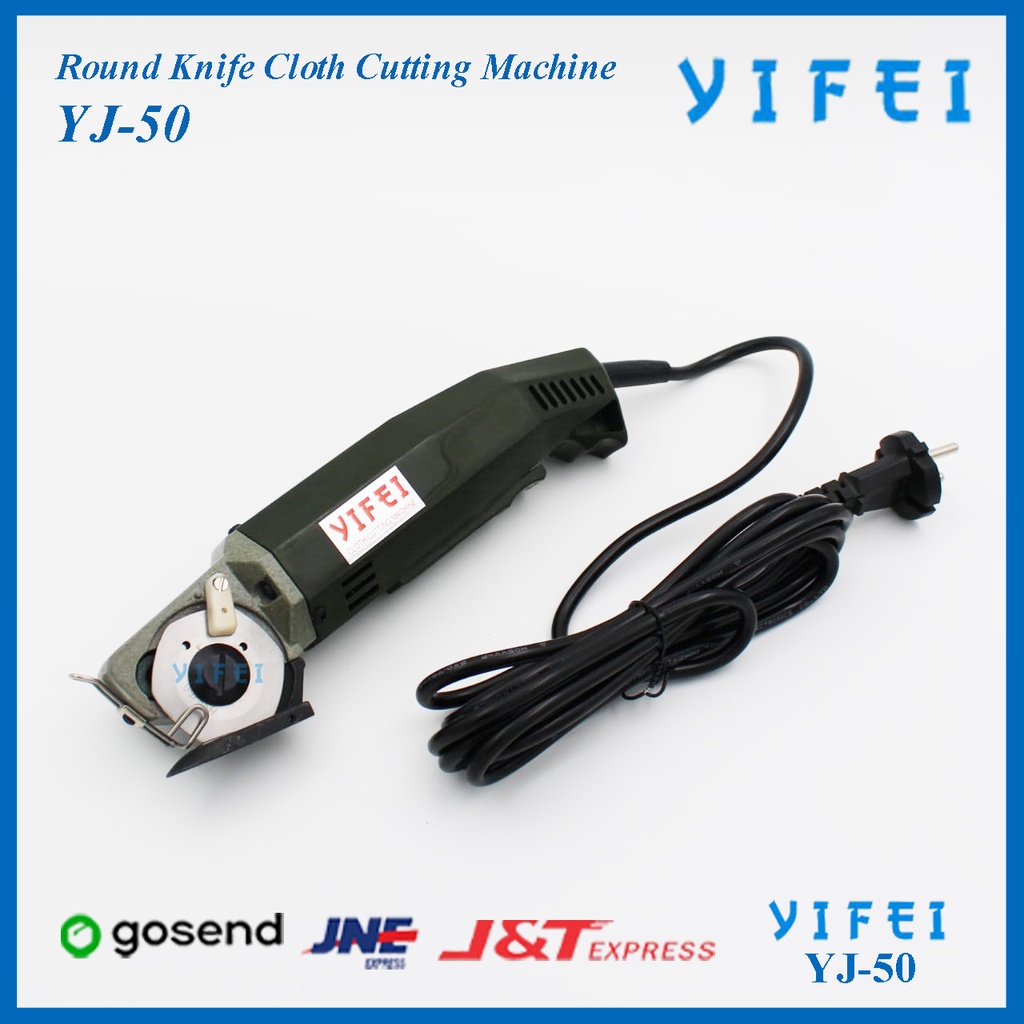 Mesin Potong Kain Kecil YIFEI YJ-50/ROUND KNIFE CLOTH CUTTING MACHINE