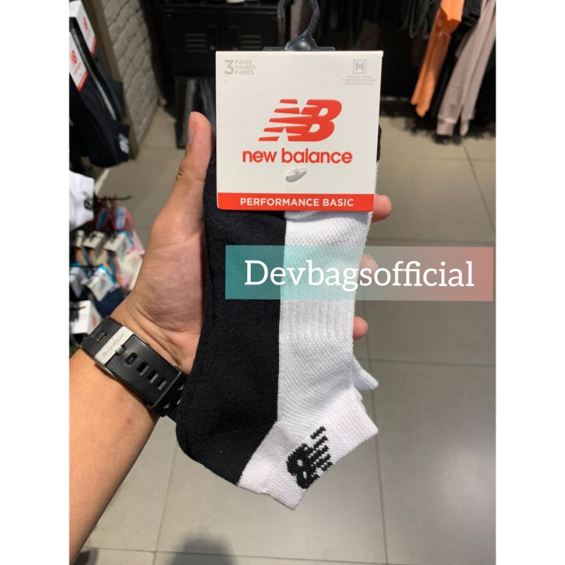 New Balance Socks Unisex Basic 3pairs - kaos kaki Newbalance - kaos kaki murah