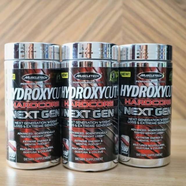 Muscletech Hydroxycut Next Gen 180 Caps Fat Burner Thermogenic Red cap