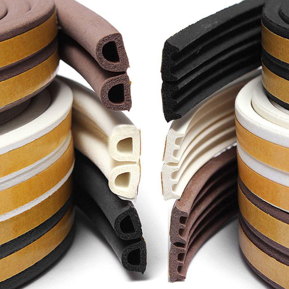 Wonder5/10m Seal Strip Rumah Strip Anti Benturan Weather Strips Rubber Serut Excluder