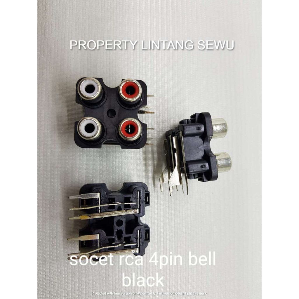 SOKET INPUT RCA AUDIO 4 P 4 PIN BOK BELL