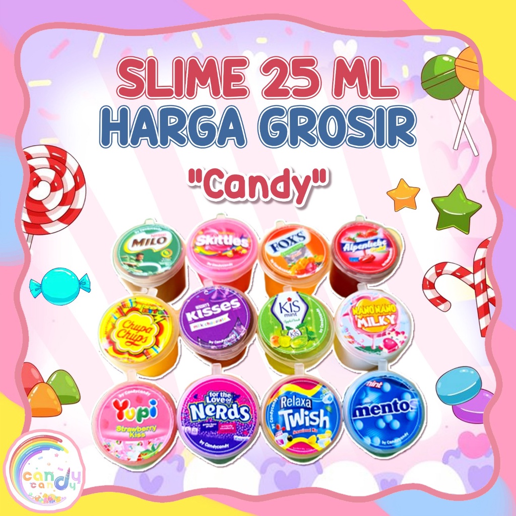 slime mini candy permen 25ml harga reseller by candycandy.idn