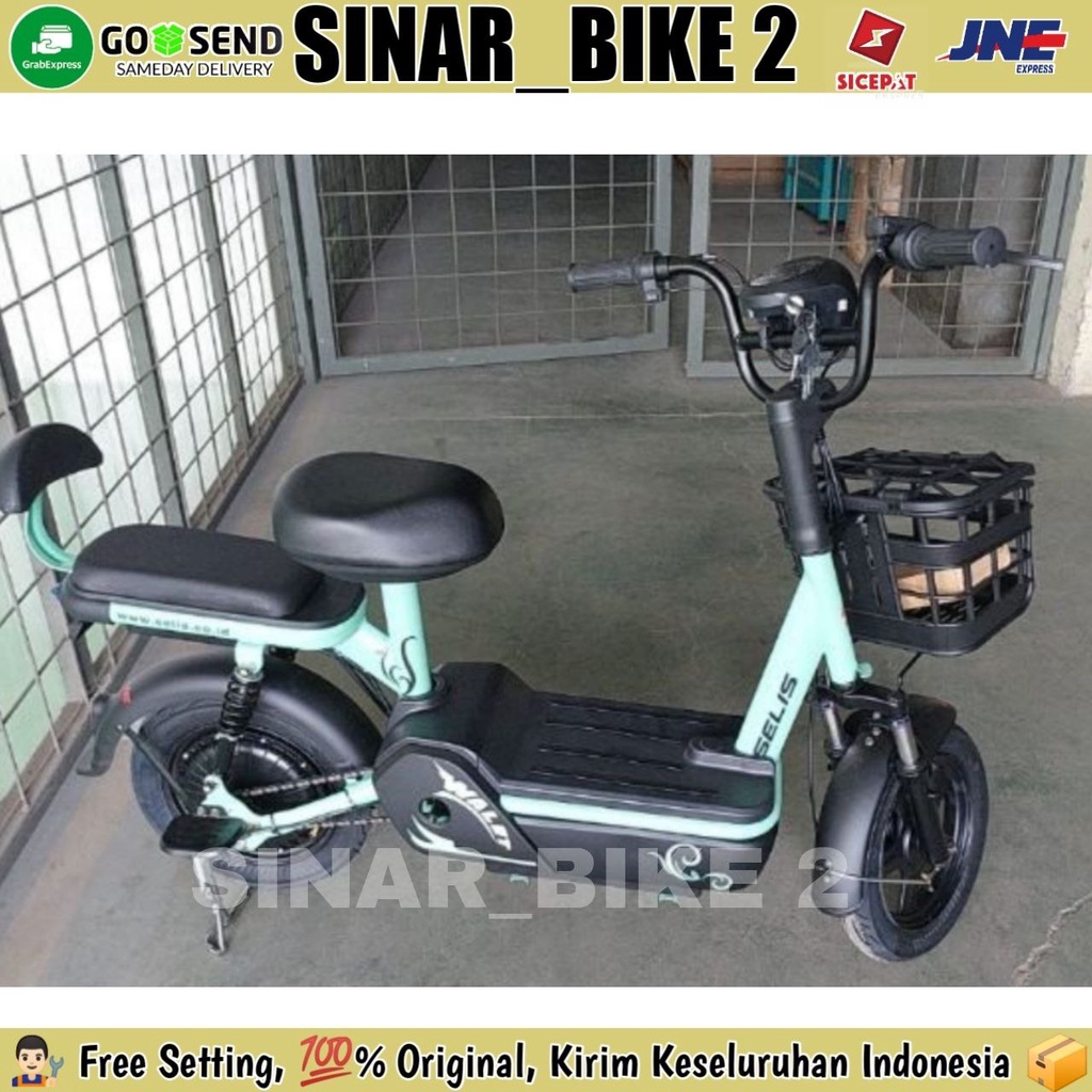 Sepeda Listrik SELIS WALLET Electric Bike E-Bike 48 Vlot 12 Ah