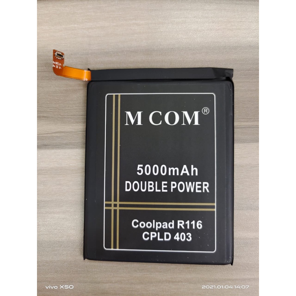 [5000mah] - Baterai MCOM COOLPAD R116 - CPLD 403 - ORIGINAL Baterai Batrai Batre Batere Battery Batt