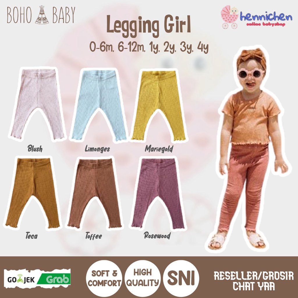 BOHOPANNA Legging Girl 0-5 Year Celana Legging Anak Perempuan