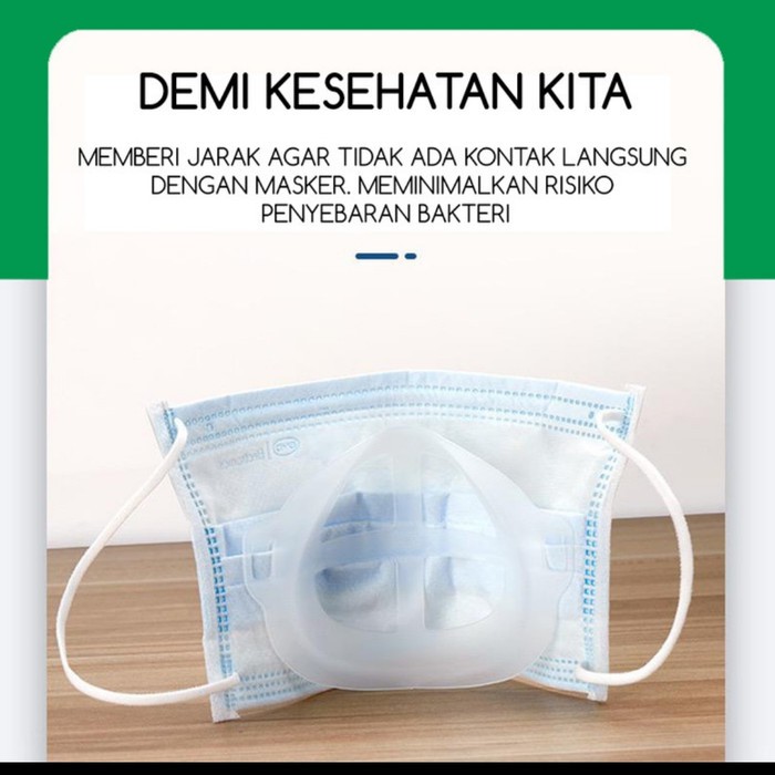 Bracket penyangga masker 3d mask holder silikon kebersihan kesehatan