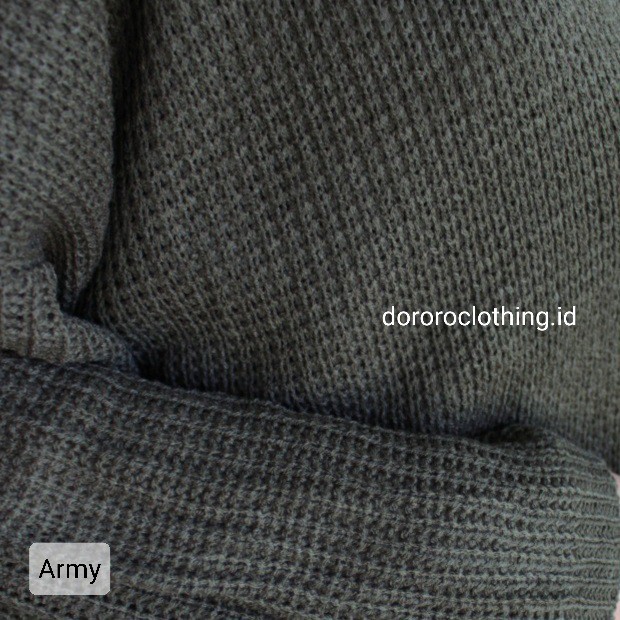 KARDIGAN RAJUT OVERSIZE JUMBO / RAJUT WANITA / KARDIGAN RAJUT WANITA TEBAL KUALITAS SUPER PREMIUM-Army