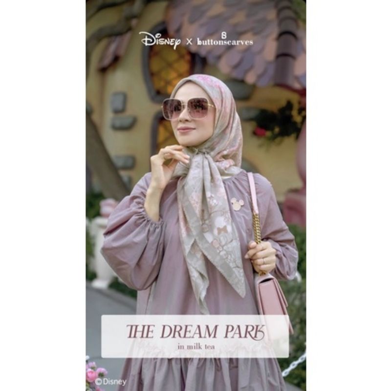 Buttonscarves Disney Dream Park Milk Tea