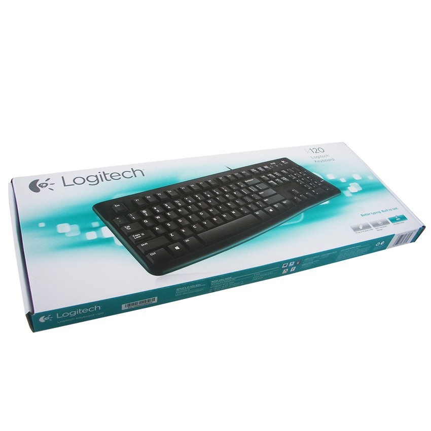 Trend-Logitech Keyboard USB K120 - Hitam Original