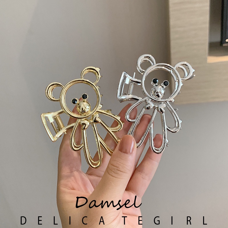 Metal Korean Style Cute Bear Hairpin Women Girls Accessory