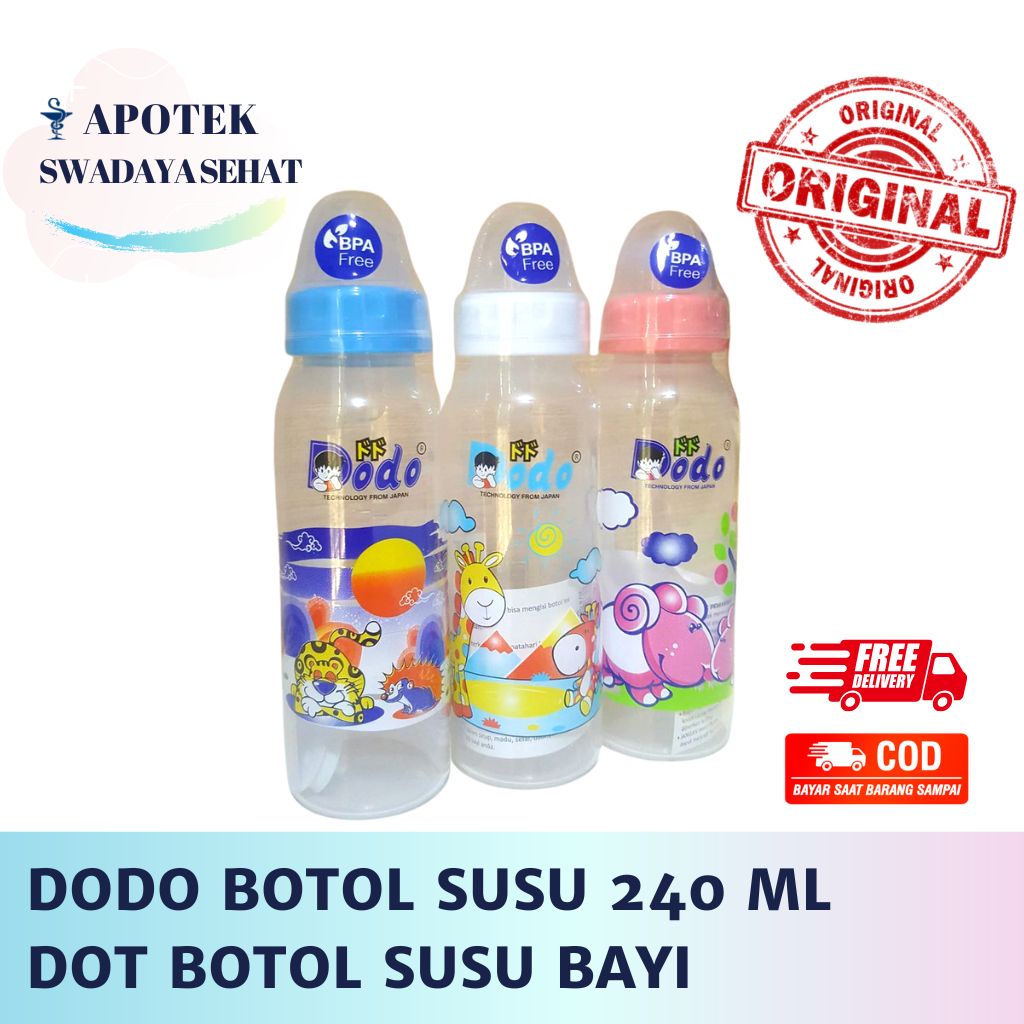 DODO BOTOL SUSU 240 ML - Dot Botol Susu Bayi Random