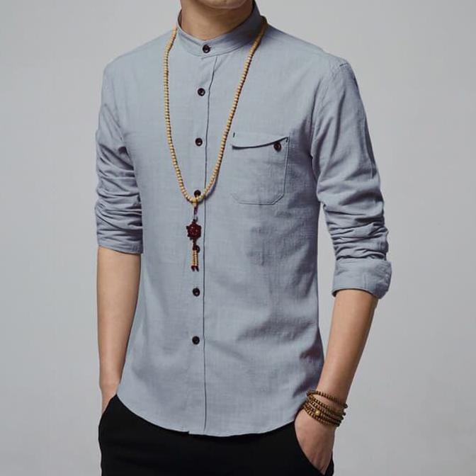 Unik KOKO DUDE BAJU KOKO LENGAN PANJANG GROSIR TANAH ABANG LEBARAN - Putih, XS Diskon