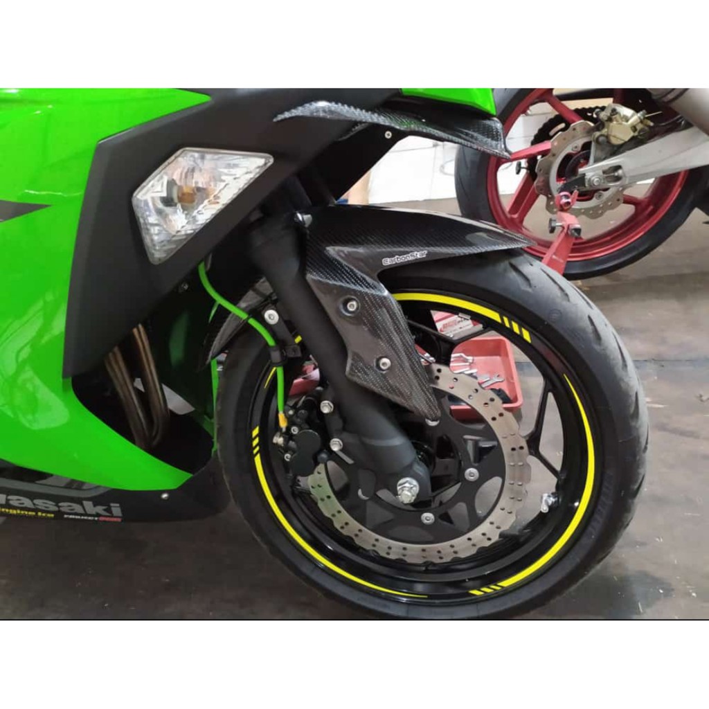 Spakbor depan carbon ninja 250 fi z250 fi carbon kevlar original