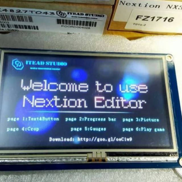 HMI Nextion 5 inch Layar TFT for raspi arduino