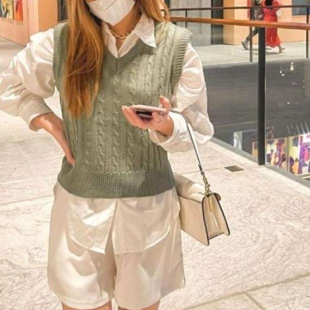 ➳ ROMPI WANITA / VEST ROMPI CABLE/BAJU WANITA PREMIUM/RAJUT TEBAL OUTERWEAR ✱