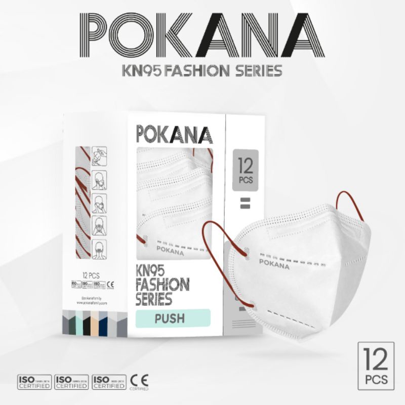 MASKER POKANA KN95 FASHION SERIES 6PLY