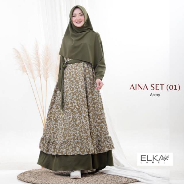 Aina Set (01) by elkalabel Gamis Set premium