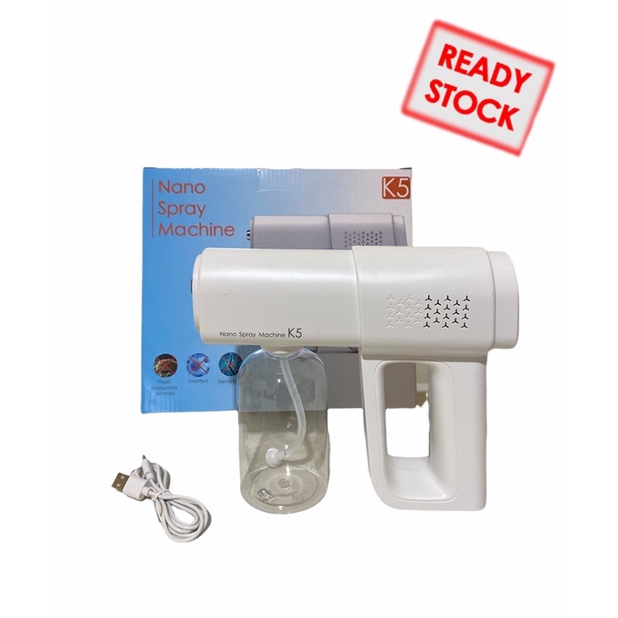 READY NANO SPRAY MACHINE K5 / Disinfektan gun pembasmi virus