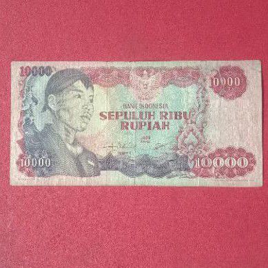 Uang kuno Indonesia seri Sudirman 10000 rupiah tahun 1968