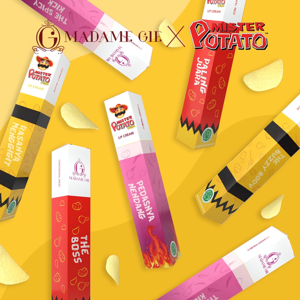 ⭐ Beauty Expert ⭐ Madame Gie x Mister Potato Lip Cream - Makeup Lipstick Matte Superstay Tahan Lama