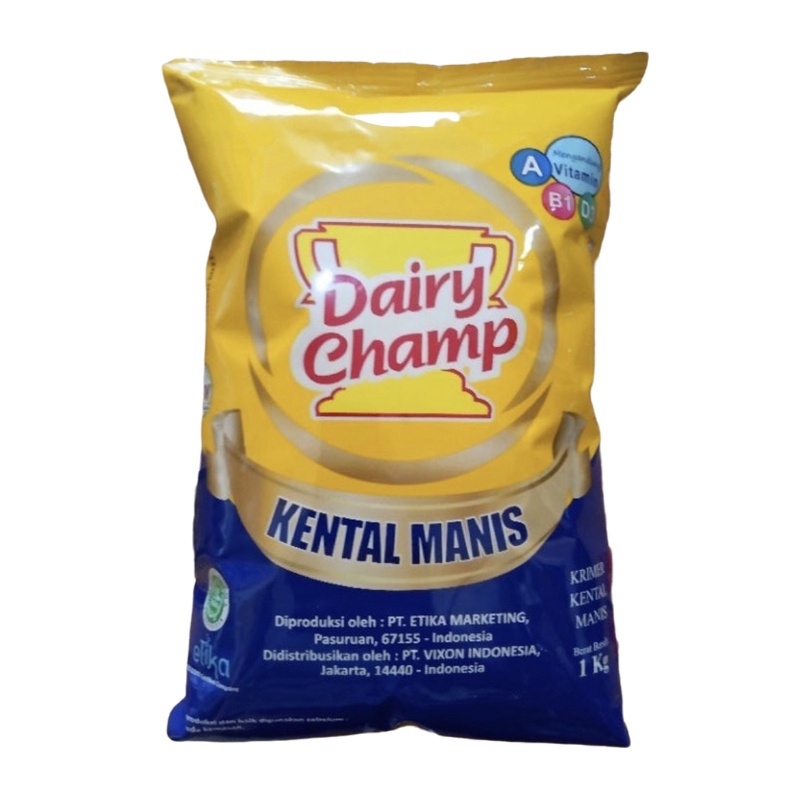 

DAIRY CHAMP 2.5KG / DAIRY CHAMP BANTAL / DAIRY CHAMP / DAIRY CHAMP KENTAL MANIS