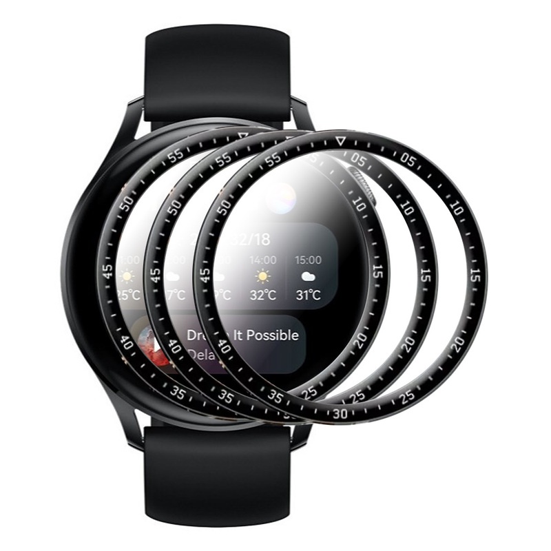 (3D Full Curved Hd Clearplating Film Pelindung Layar Pmma Pet Untuk Huawei Watch Gt 3 42mm 46mm)