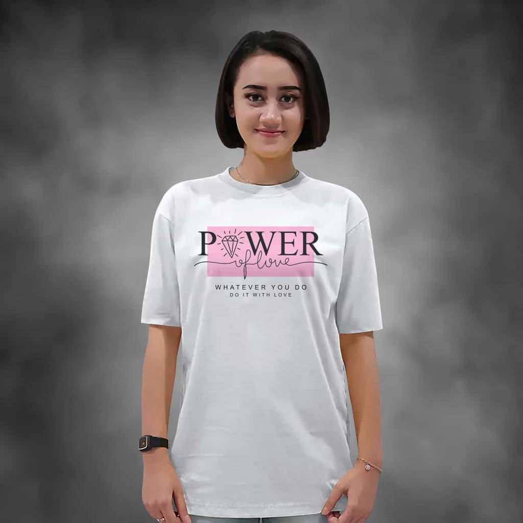 Kaos Wanita Lengan Pendek Make It Happen Warna Marun Atasan