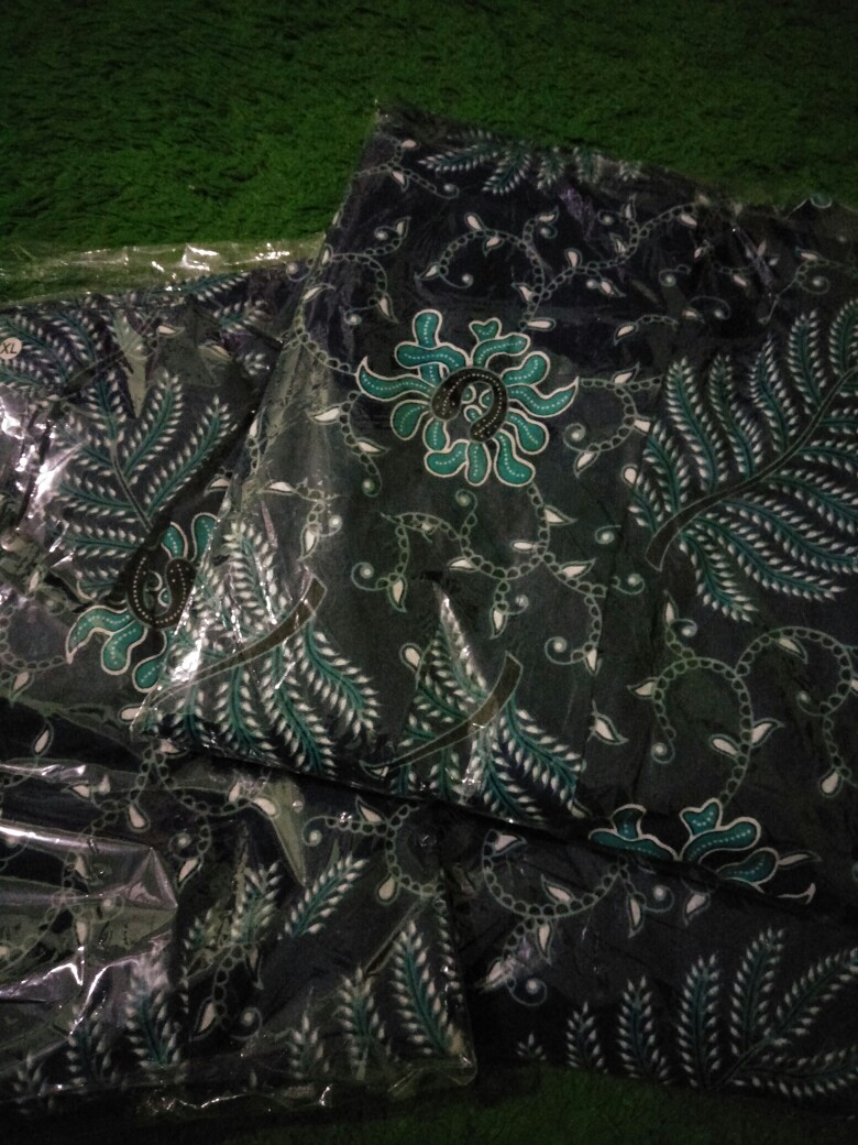 Bswart Batik Hrb026 Kenongo Hem Pendek Padi Pekalongan M L Xl Batik Pria Murah Modern Grosir.