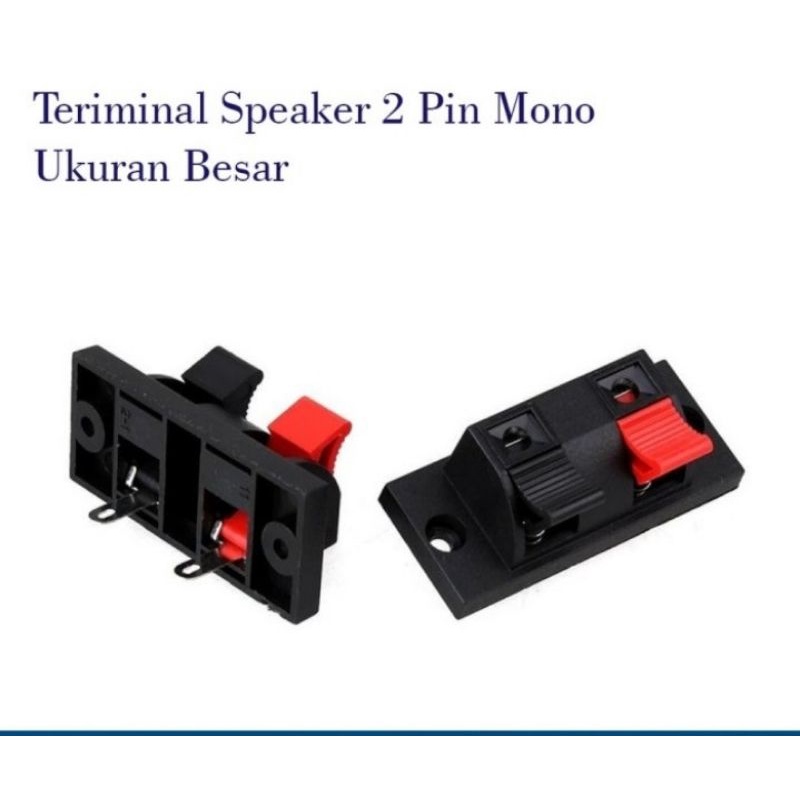 TERMINAL SPEAKER 2 PIN UKURAN BESAR MONO / TERMINAL SPEKER 2 PIN BESAR MURAH