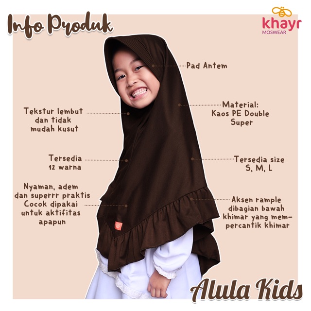 TERNYAMAAAN.. hijab kaos Anak khayr moswear