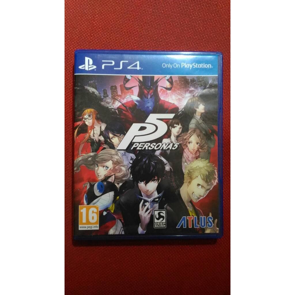 kaset game bd ps4 ps 4 persona 5 v p5 p bekas 2nd playstation second used preowned seken