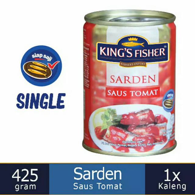 

King's Fisher Saus Tomat 425 gr - Ikan Kaleng Sarden Sardines