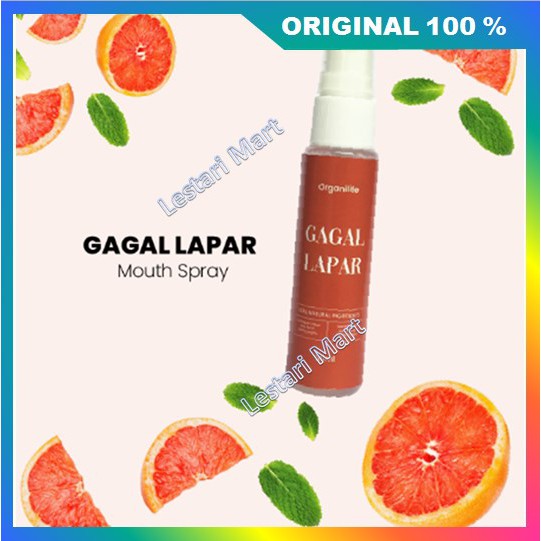 [BISA COD] PROMO Gagal Lapar Mouth Spray Menghilangkan Lapar dan Meredakan Sakit Magh 30ml ORIGINAL